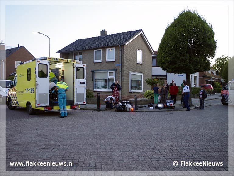 Scooterrijder gewond bij ongeval in Dirksland