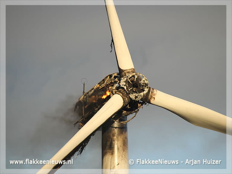 Slachtoffers bij brand in windturbine