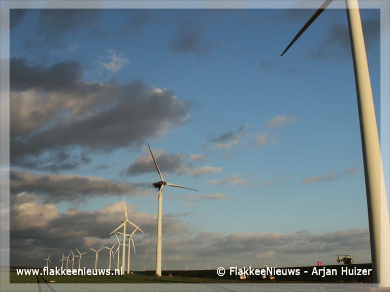 Slachtoffers bij brand in windturbine