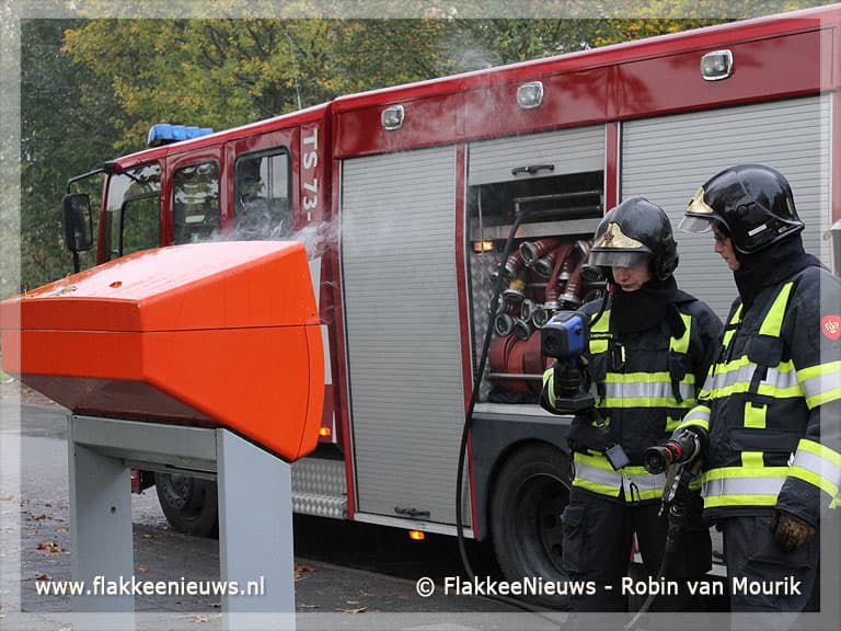 Postbus uitgebrand in Sommelsdijk