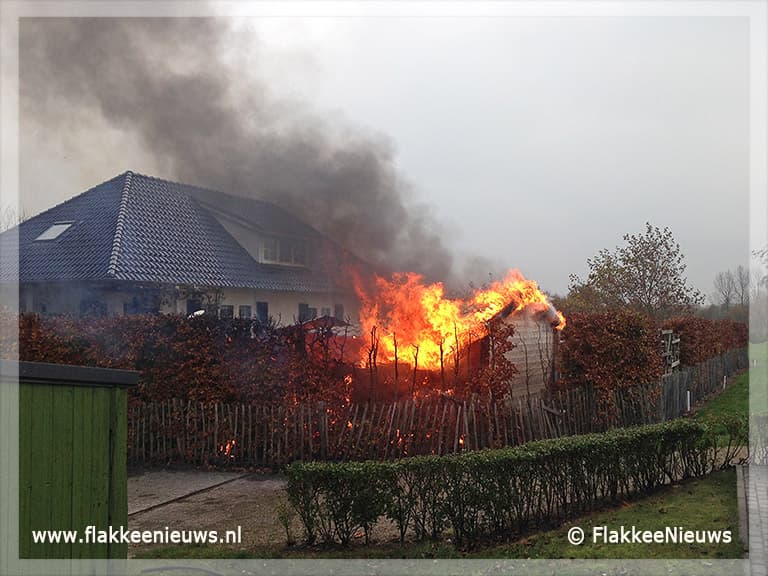 Gebouwbrand bij Melissant