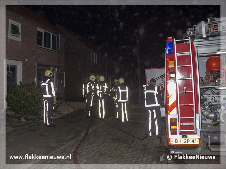 Brand in woonhuis Dirksland