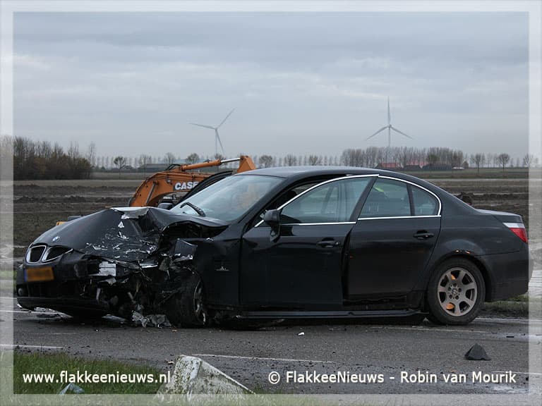 Ongeval met twee personenauto's