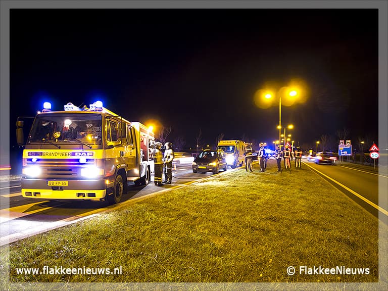 Kop-staartbotsing bij Oude-Tonge