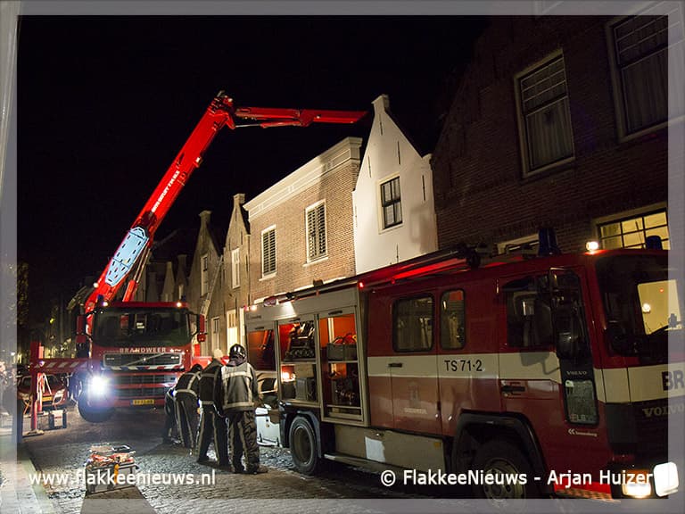 Brandweer rukt uit voor schoorsteenbrand