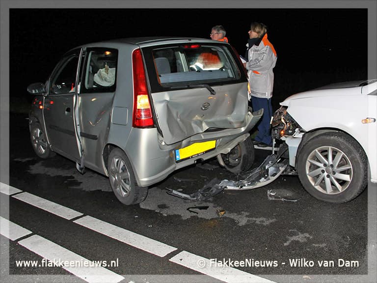 Vier personenauto's betrokken bij ongeval