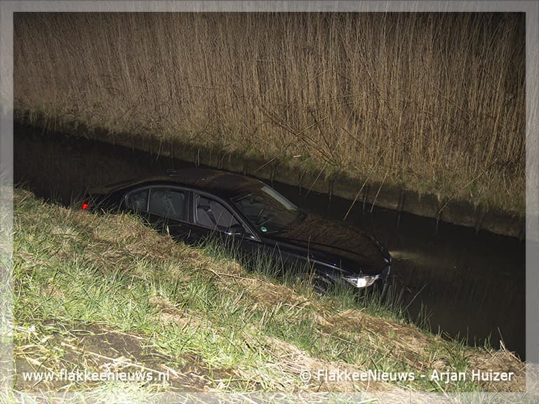 Door onwelwording in de sloot beland