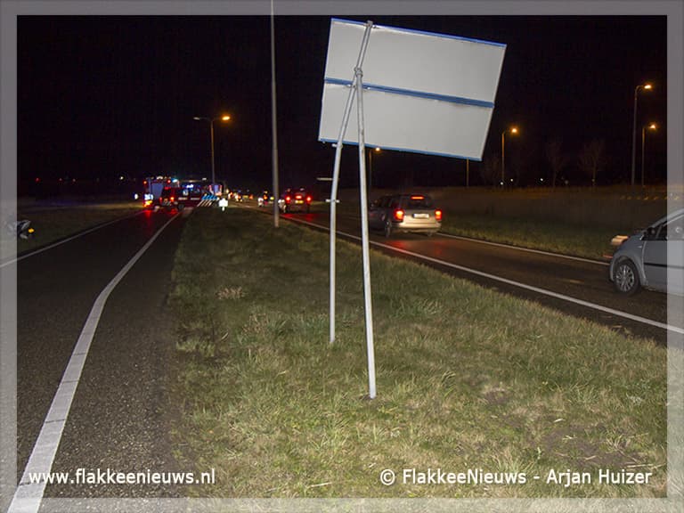 Door onwelwording in de sloot beland