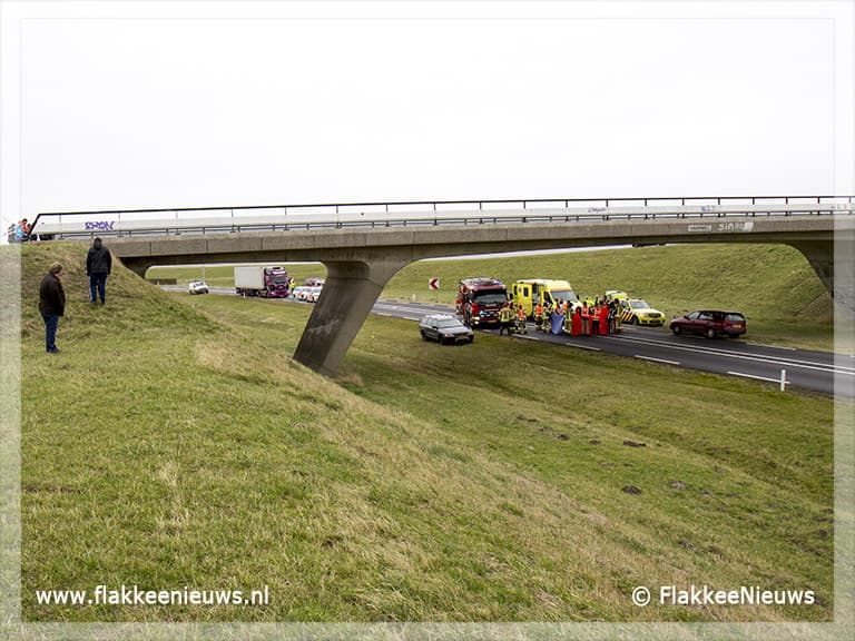 N57 afgesloten door incident