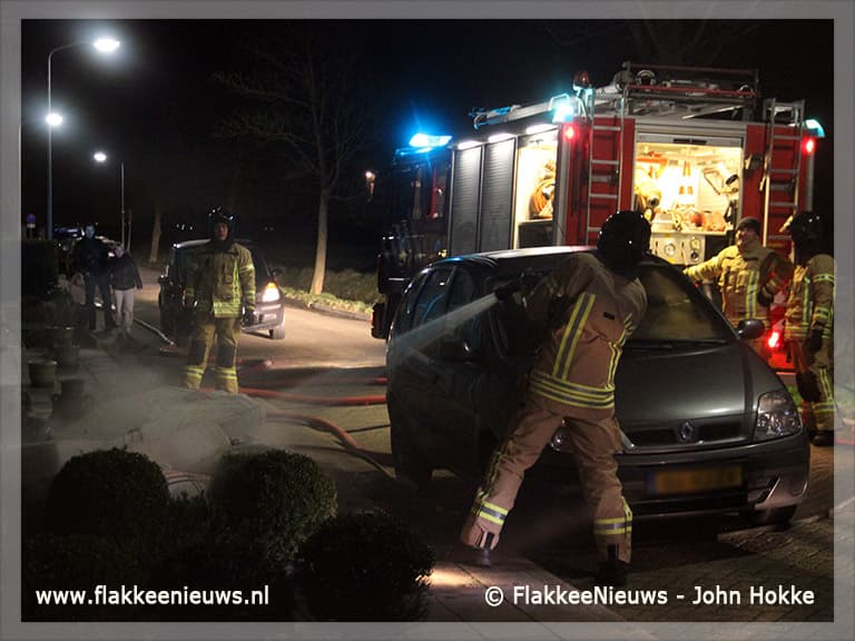 Elektrische deken in brand