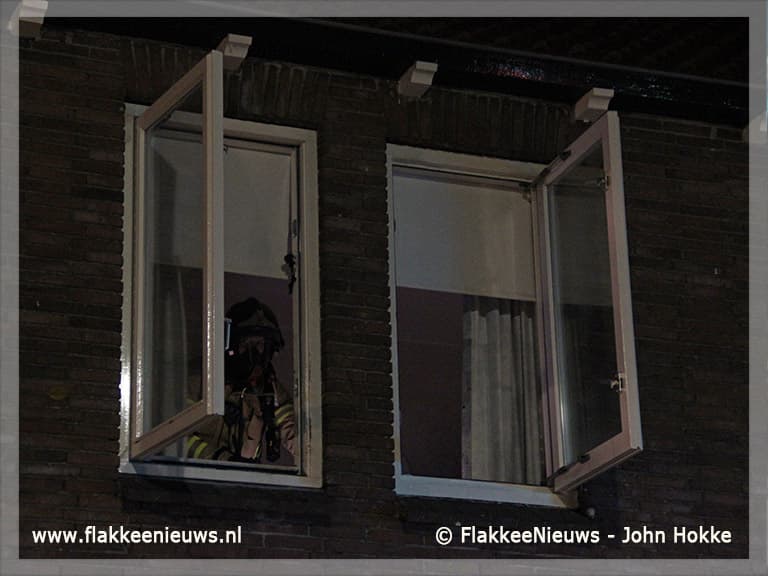 Elektrische deken in brand