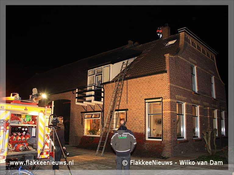 Brandweer assisteert bij schoorsteenbrand