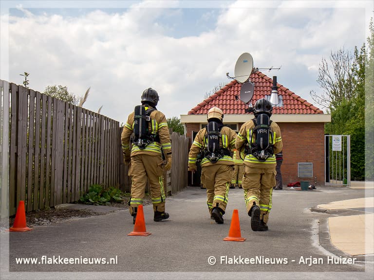 Brandweer assisteert bij chloorlekkage