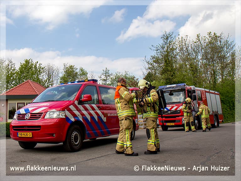 Brandweer assisteert bij chloorlekkage