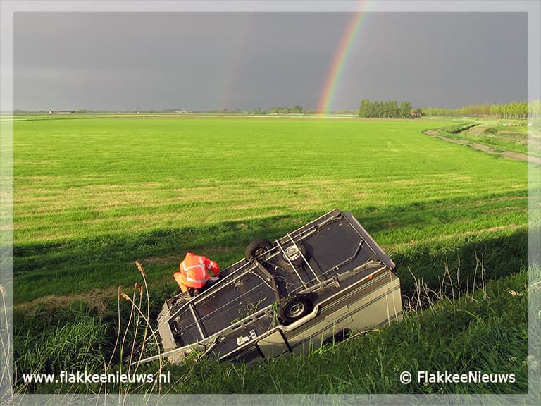 Caravan van de dijk bij Herkingen