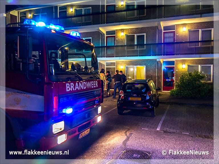Opgeschrikt door kleine brand in woning