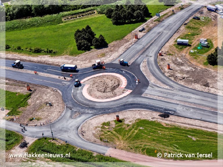 Nieuwe rotondes N57 bij Ouddorp klaar
