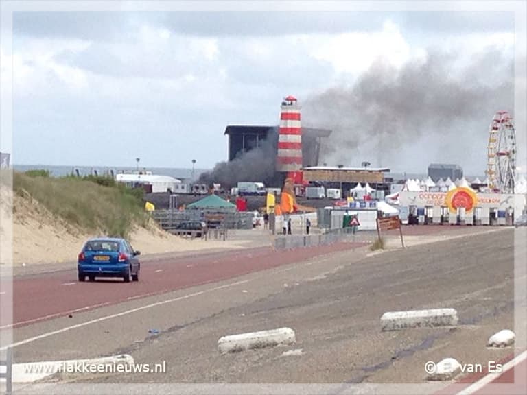 Brand bij Concert at Sea