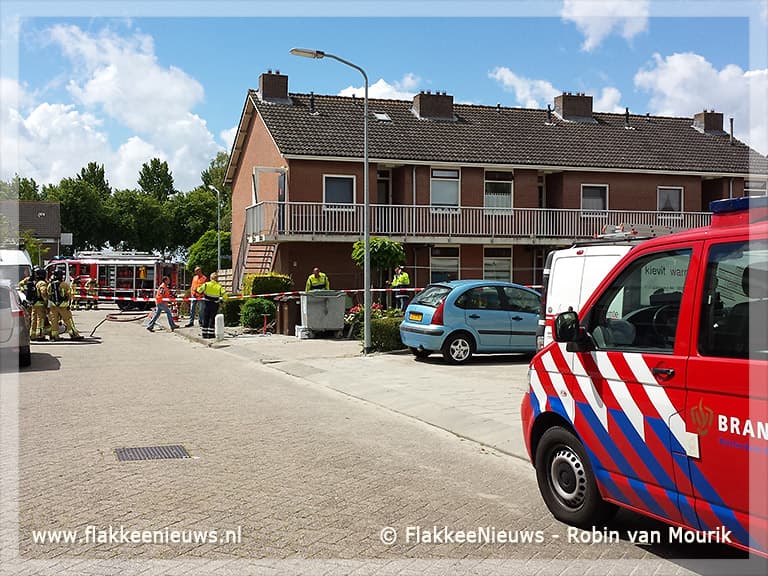 Woningen in Oude-Tonge ontruimd