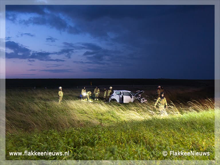 Ongeval op N57 bij Ouddorp