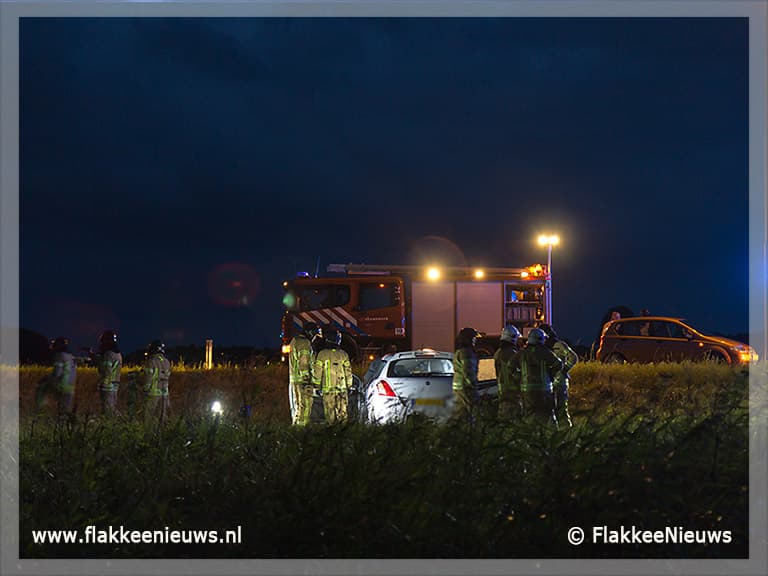 Ongeval op N57 bij Ouddorp