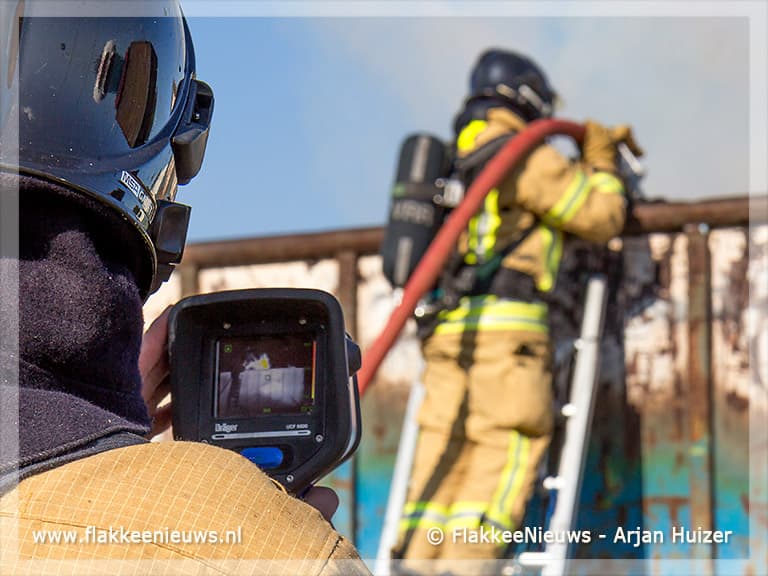Aanhanger in brand