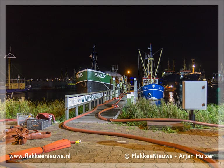 Scheepsbrand in Stellendamse haven