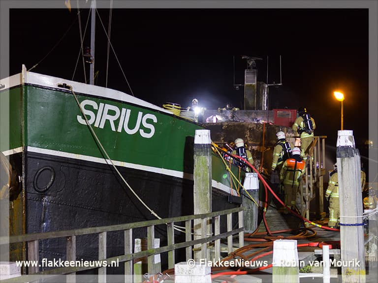 Scheepsbrand in Stellendamse haven