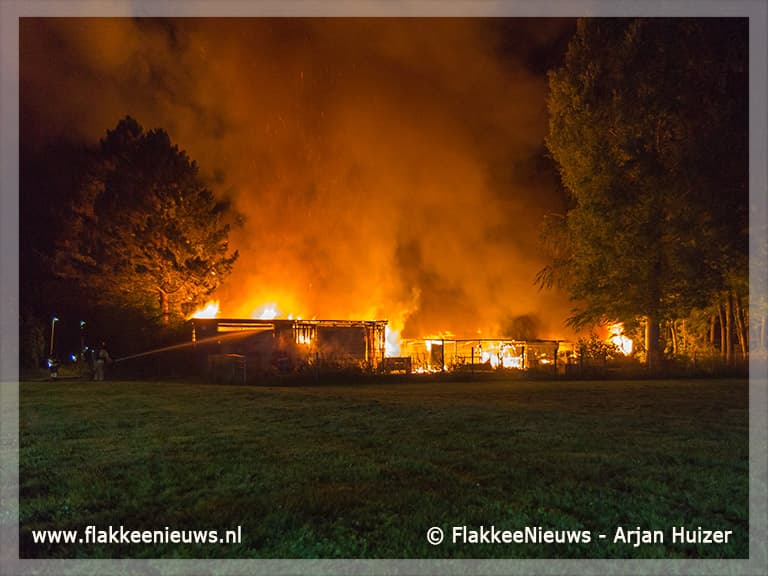 Grote brand bij Hernesseroord Middelharnis