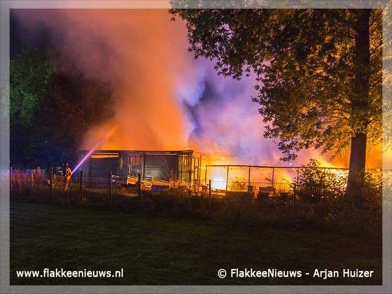Grote brand bij Hernesseroord Middelharnis