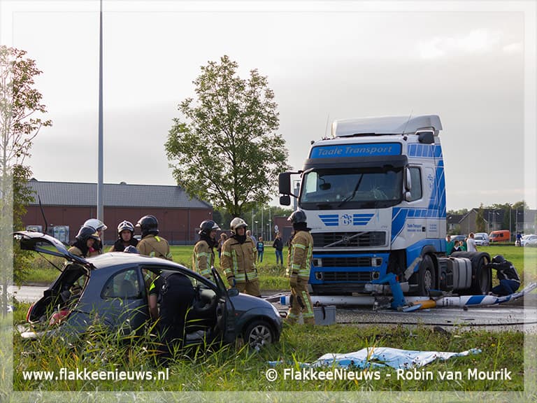Gewonde bij ongeval Zuidelijke Randweg Middelharnis