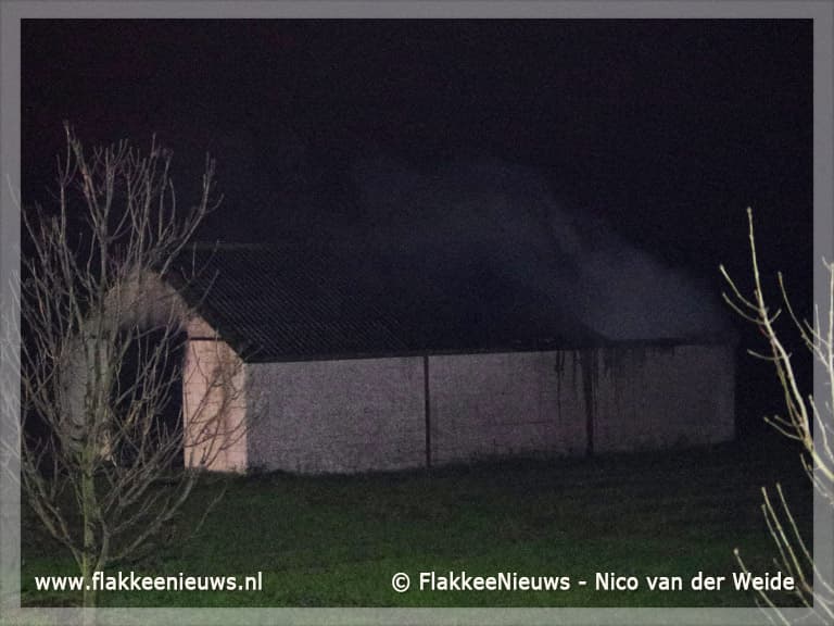 Asbest vrijgekomen bij schuurbrand Goedereede