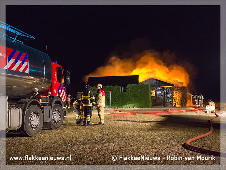 Gebouw modelvliegclub Middelharnis uitgebrand