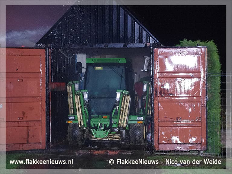 Gebouw modelvliegclub Middelharnis uitgebrand
