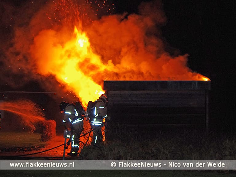 Kleine brand bij Hernesseroord