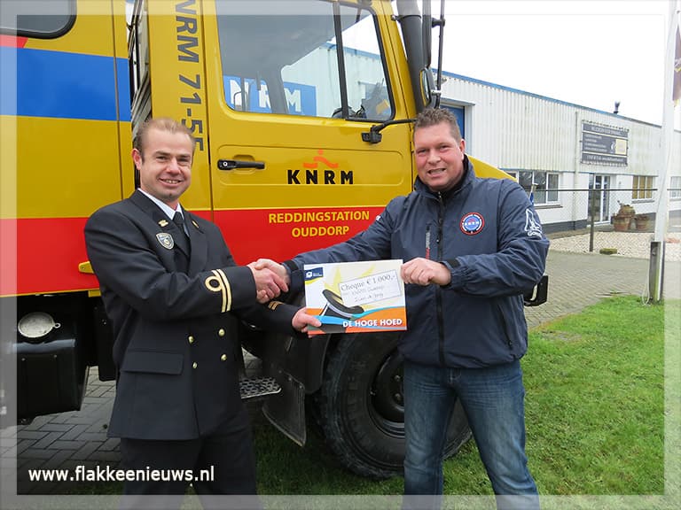 Duizend euro voor KNRM Ouddorp