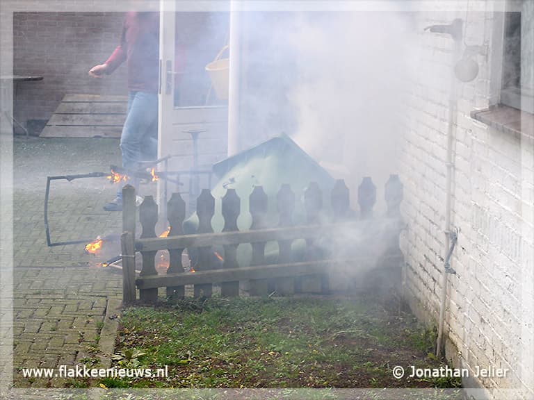 Kleine brand, veel rook