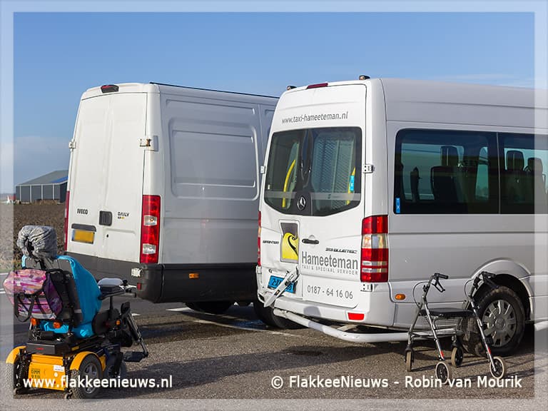 Taxi aangereden nabij Middelharnis