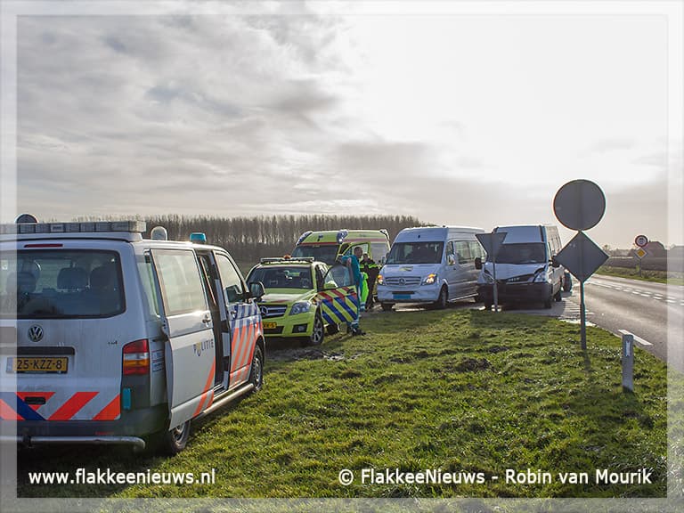 Taxi aangereden nabij Middelharnis