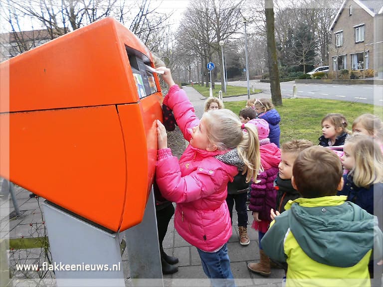 Inktviskleuters posten Valentijnskaart