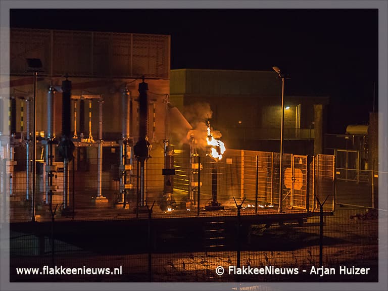 Brand bij verdeelstation Middelharnis