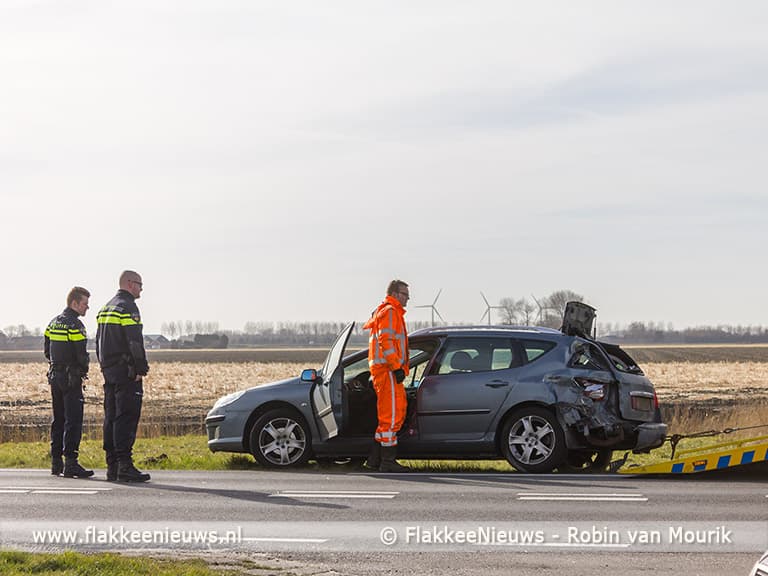 Bestuurster komt met de schrik vrij