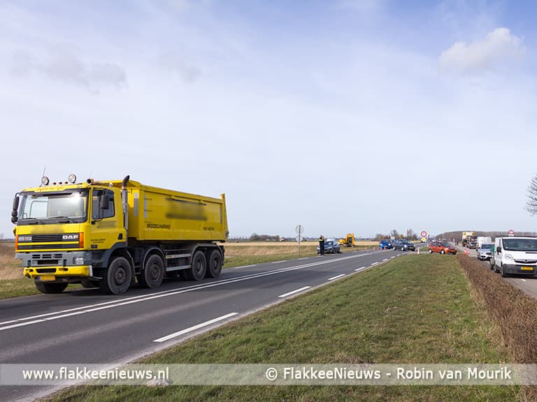 Bestuurster komt met de schrik vrij