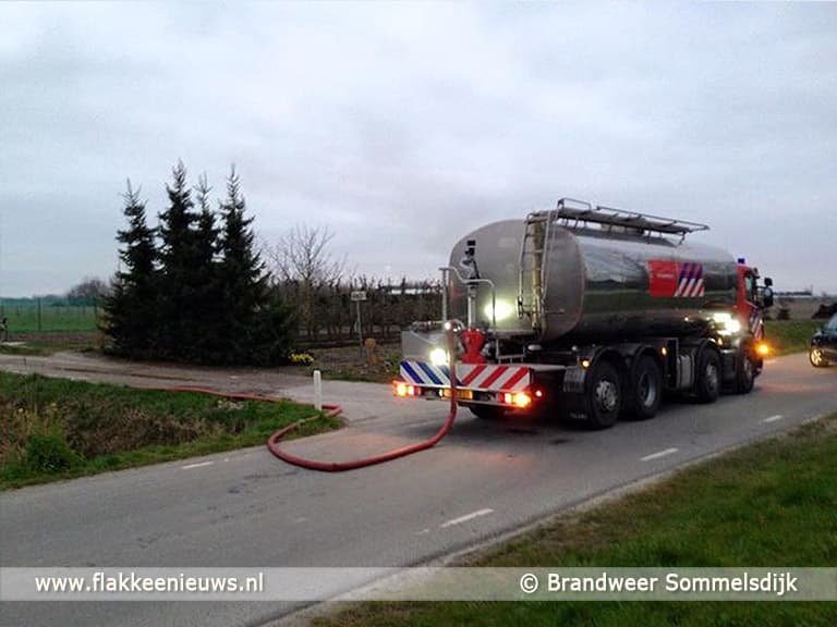 Schuurtje in brand langs N215