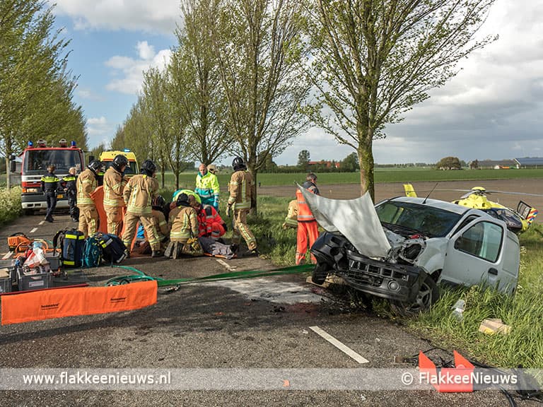 Ernstig ongeval op Oudelandsedijk Nieuwe-Tonge
