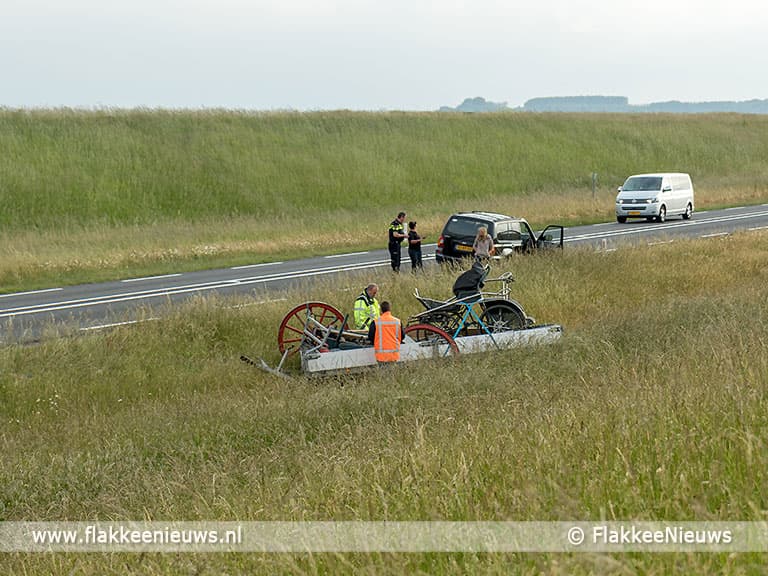 Ongeval op de N57 bij Ouddorp