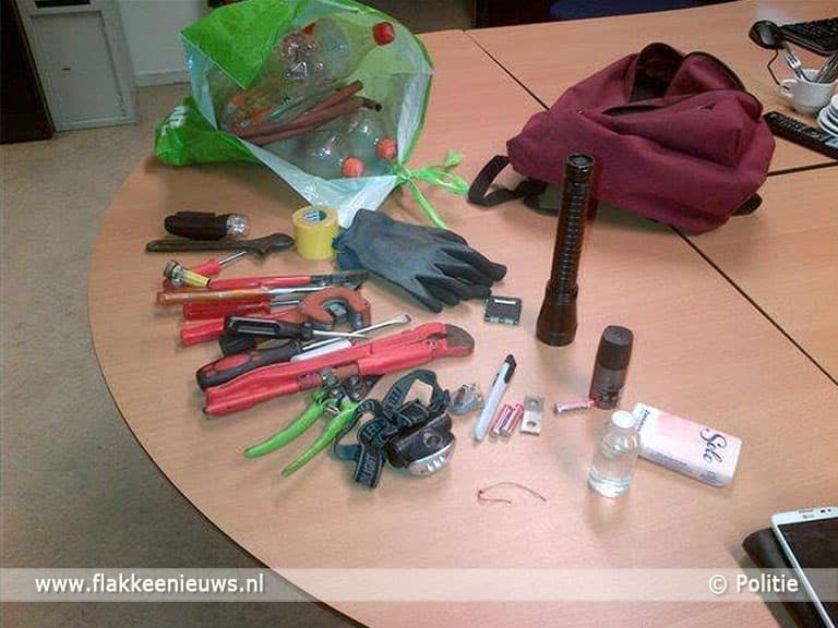 Verdacht persoon met inbrekerswerktuig