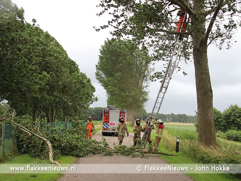 Zomerstorm laat sporen achter