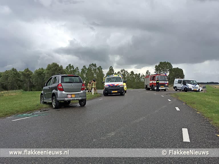 45km auto uit de bocht