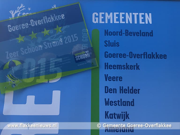 Goeree-Overflakkee ontvangt vier sterren in Strandverkiezing